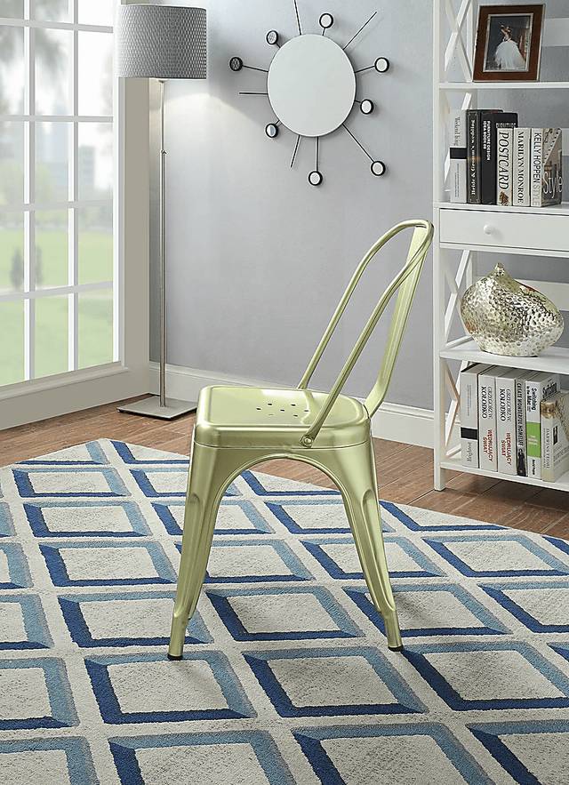 Kibbe Green Side Chair (Set of 2) - Thumbnail - Image 5