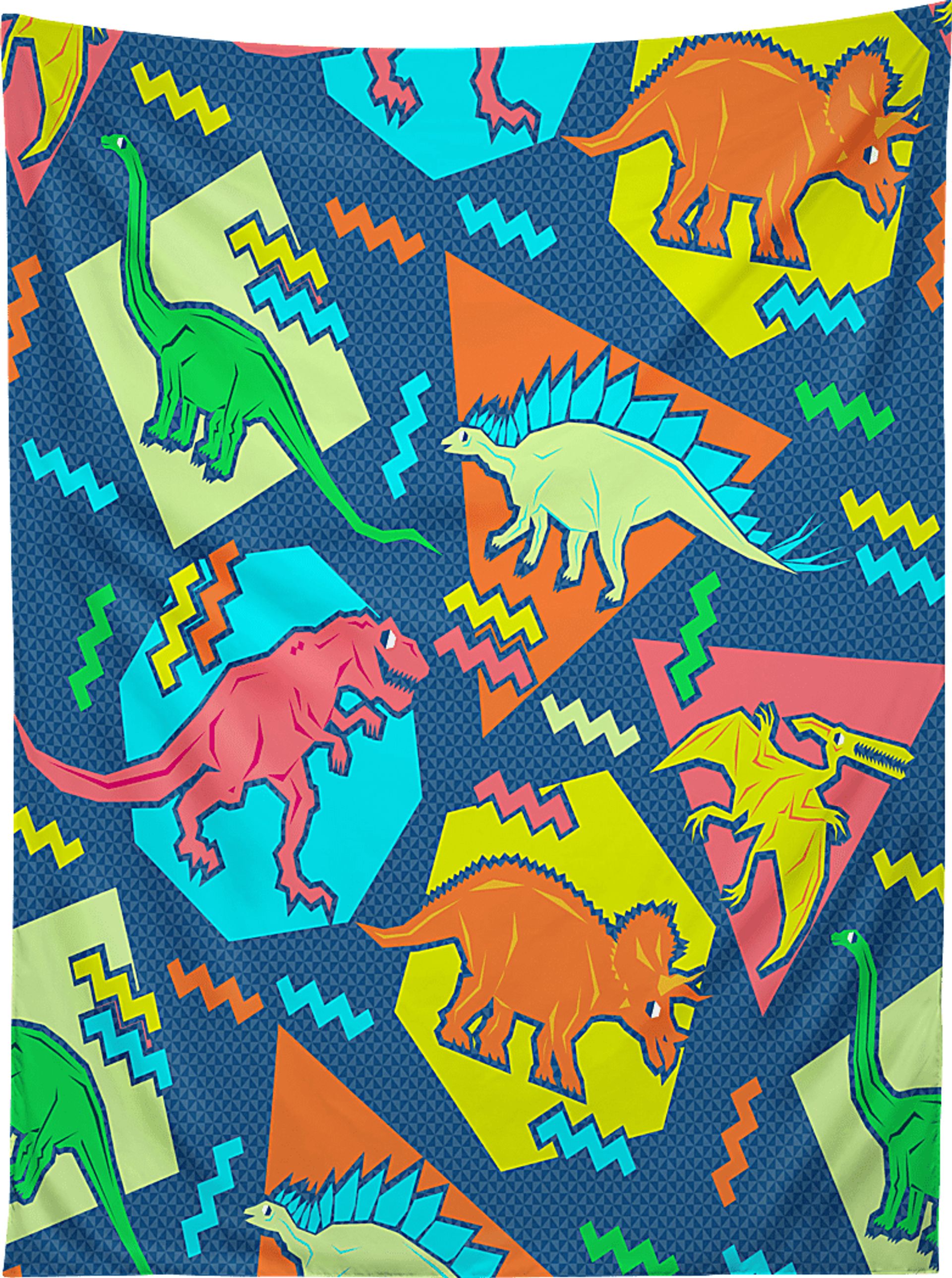 Kids 90s Dino Blue Wall Decor - Image 1