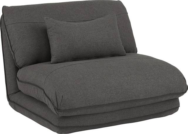 Kids Aalin Charcoal Sleeper Chair - Thumbnail - Image 1