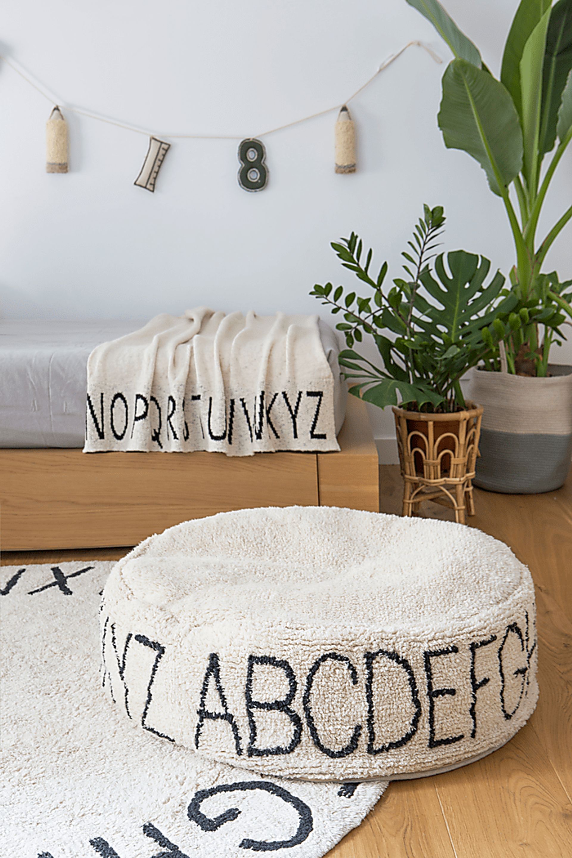 Kids ABC Natural Pouf - Image 2