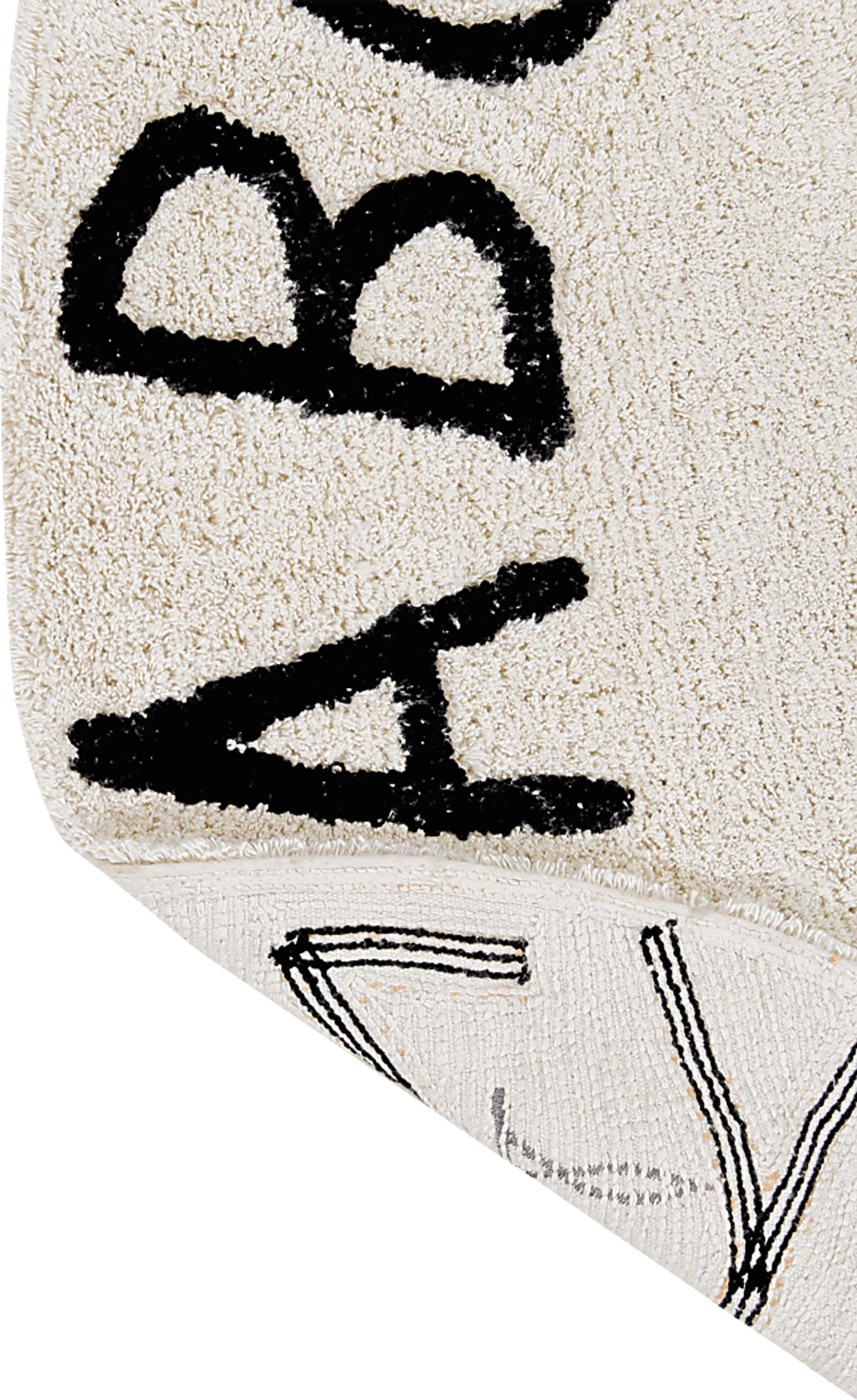 Kids ABCs Natural 5' Machine Washable Round Rug - Image 4