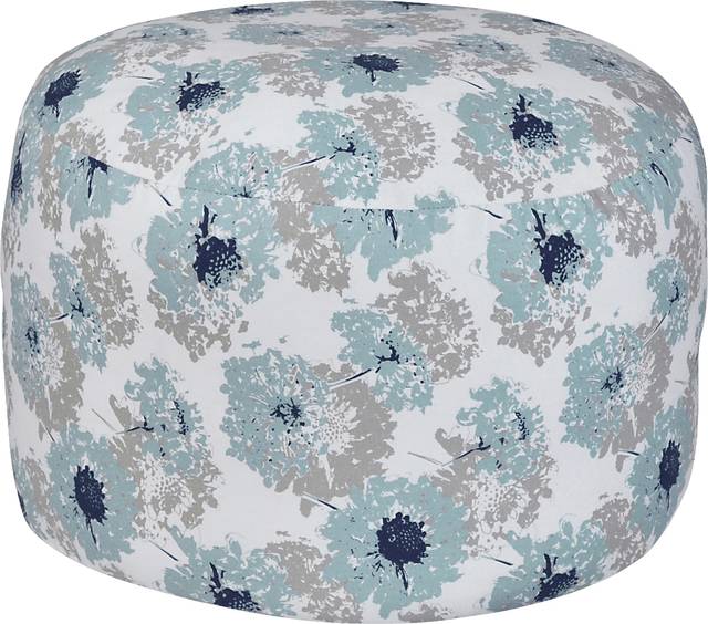 Kids Adalwolfa White Blue Poufette - Thumbnail - Image 1