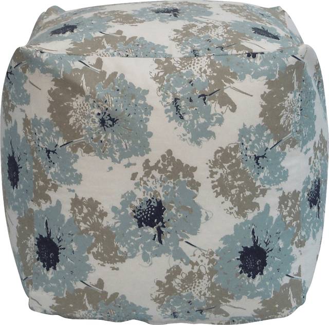 Kids Adalwolfa White Blue Small Poufette - Thumbnail - Image 1