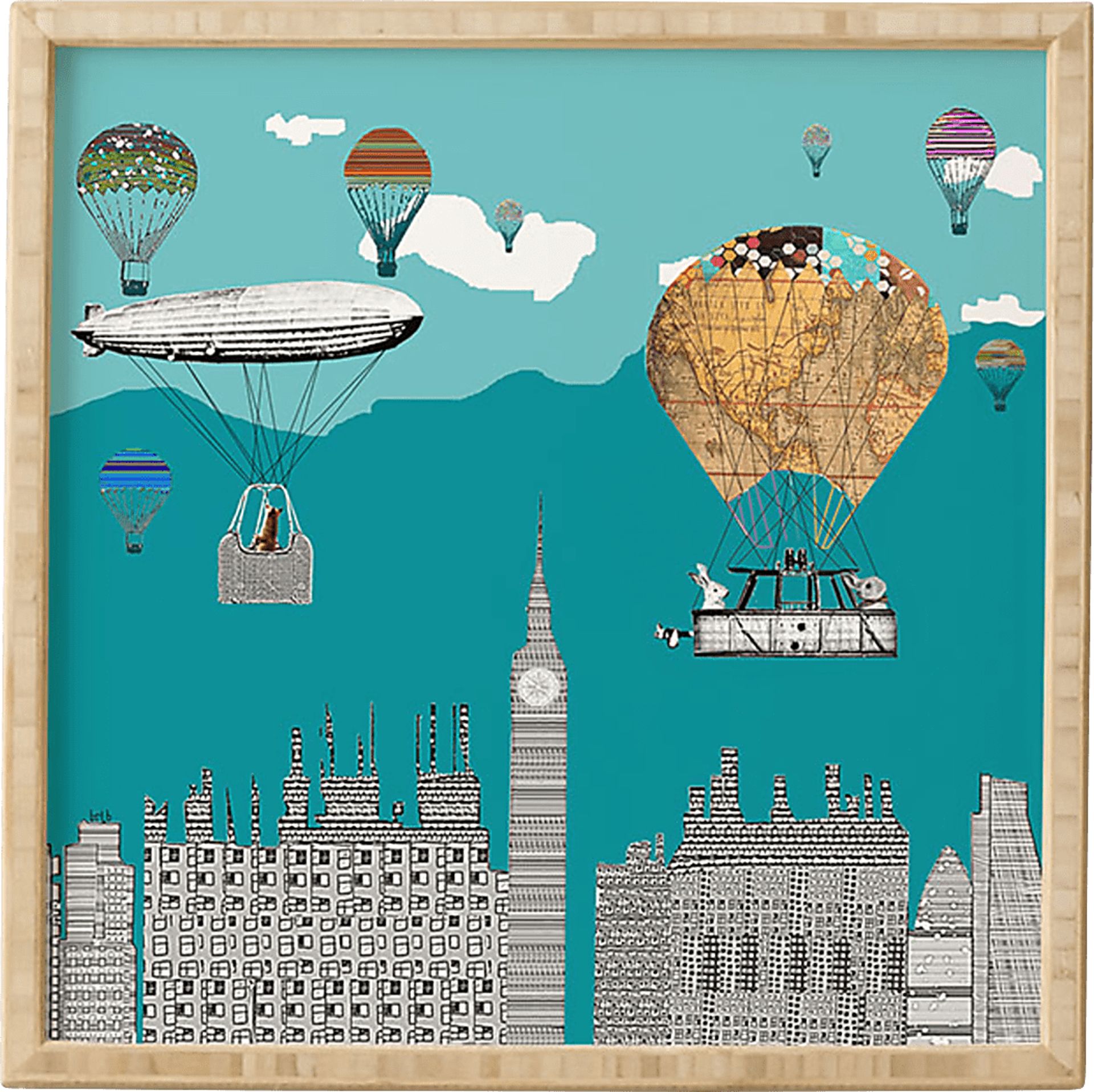 Kids Adventure Days Blue Wall Art - Image 1