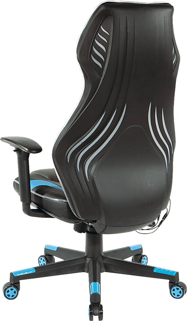 Kids Aeryn Black/Blue LED Gaming Chair - Thumbnail - Image 4