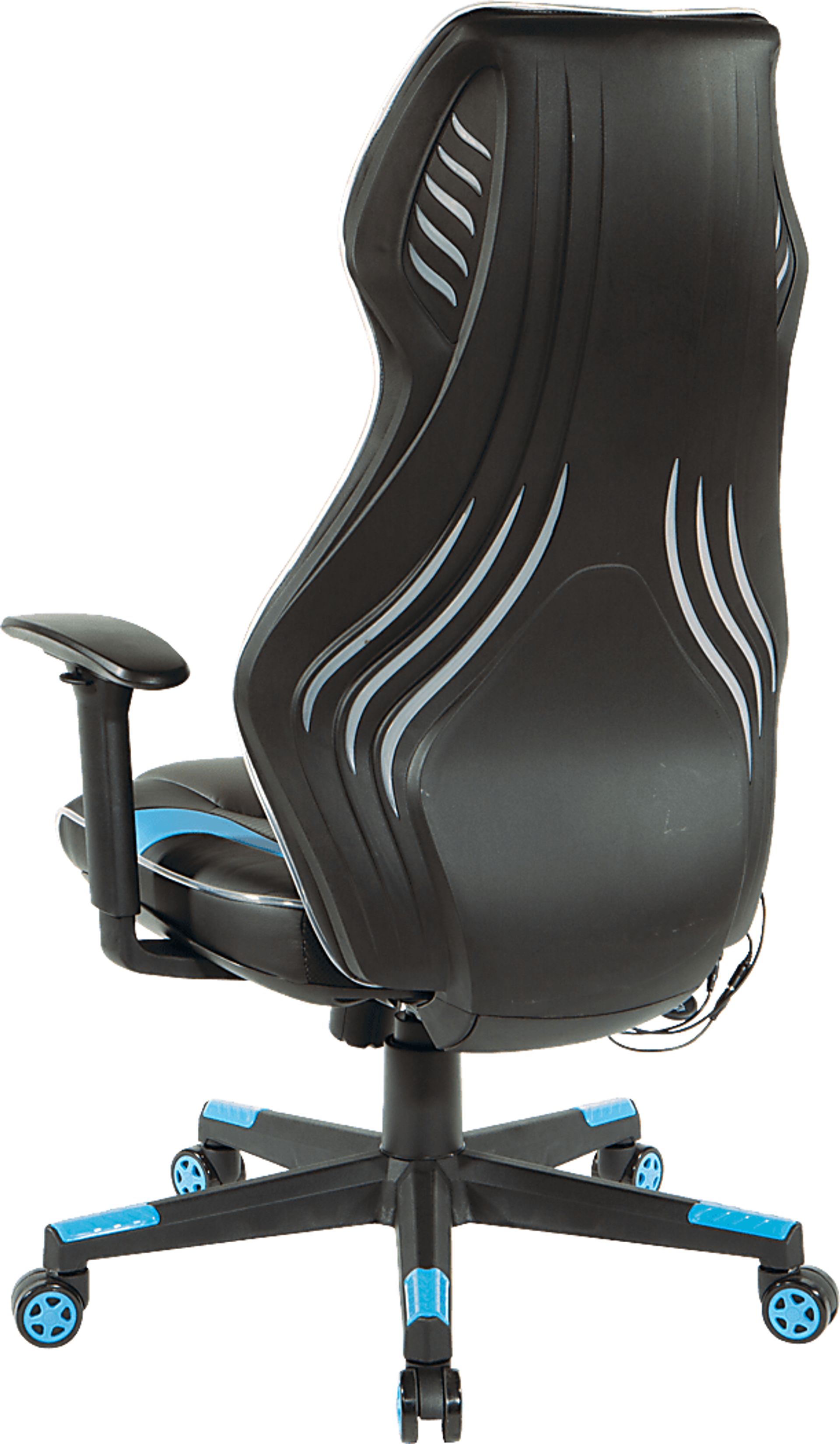 Kids Aeryn Black/Blue LED Gaming Chair - Image 4