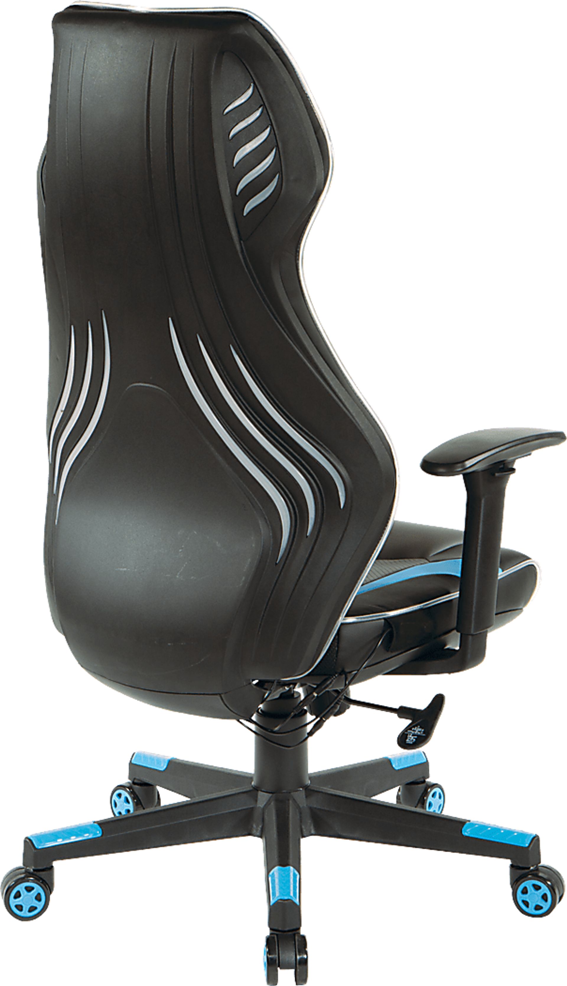 Kids Aeryn Black/Blue LED Gaming Chair - Image 5