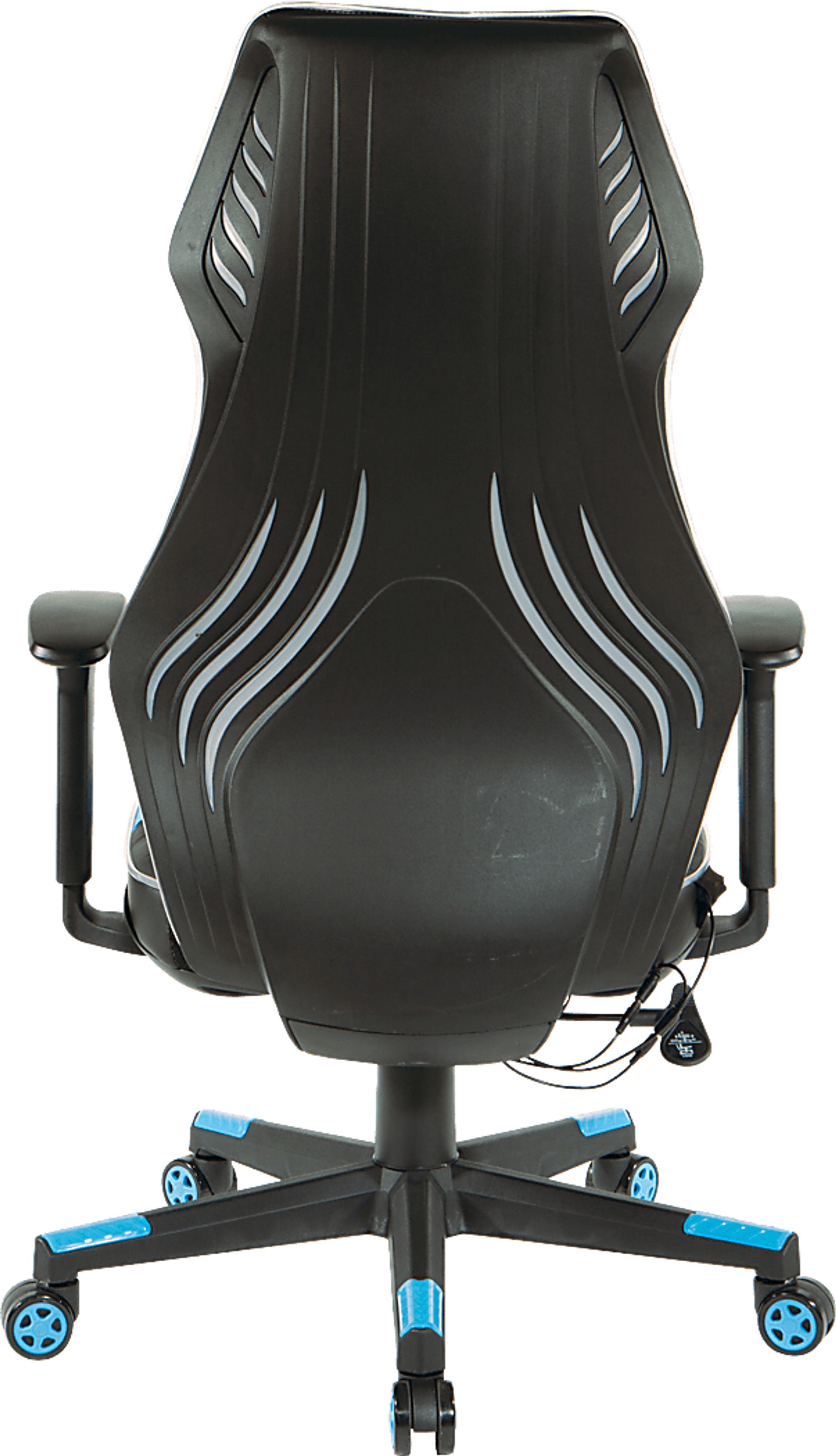 Kids Aeryn Black/Blue LED Gaming Chair - Image 9