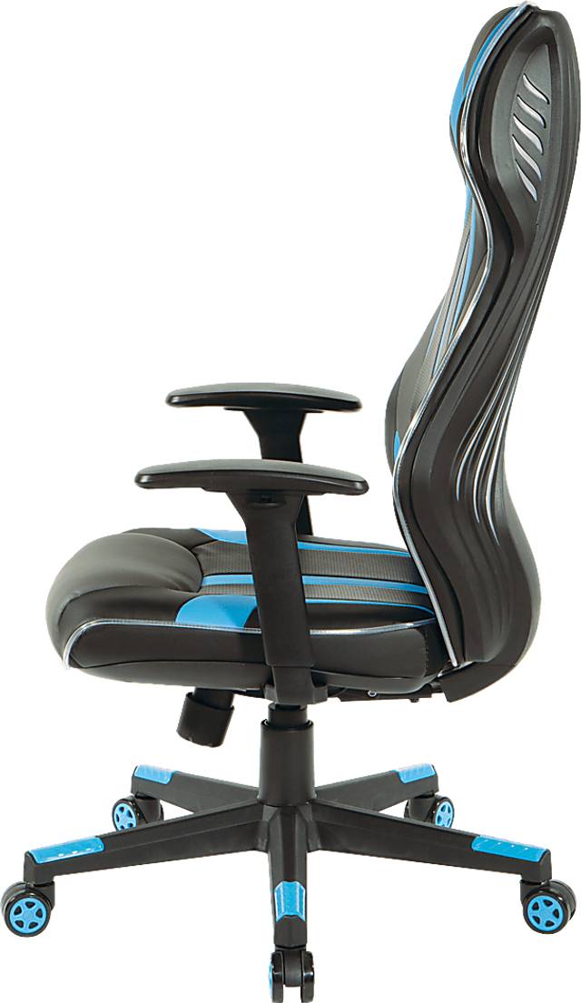 Kids Aeryn Black/Blue LED Gaming Chair - Thumbnail - Image 10