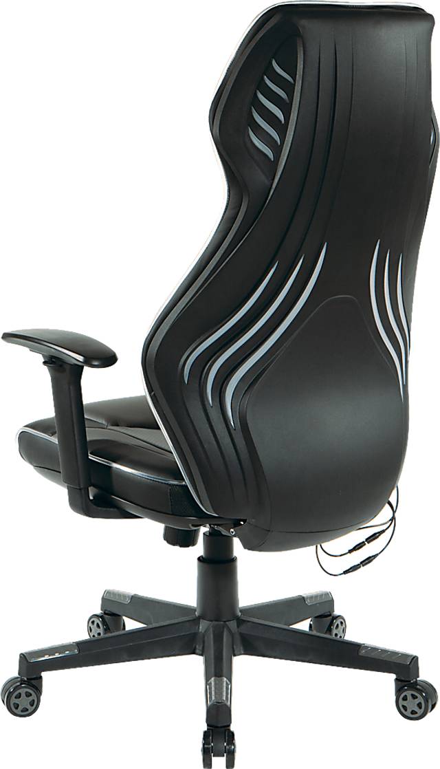 Kids Aeryn Black/Gray LED Gaming Chair - Thumbnail - Image 5