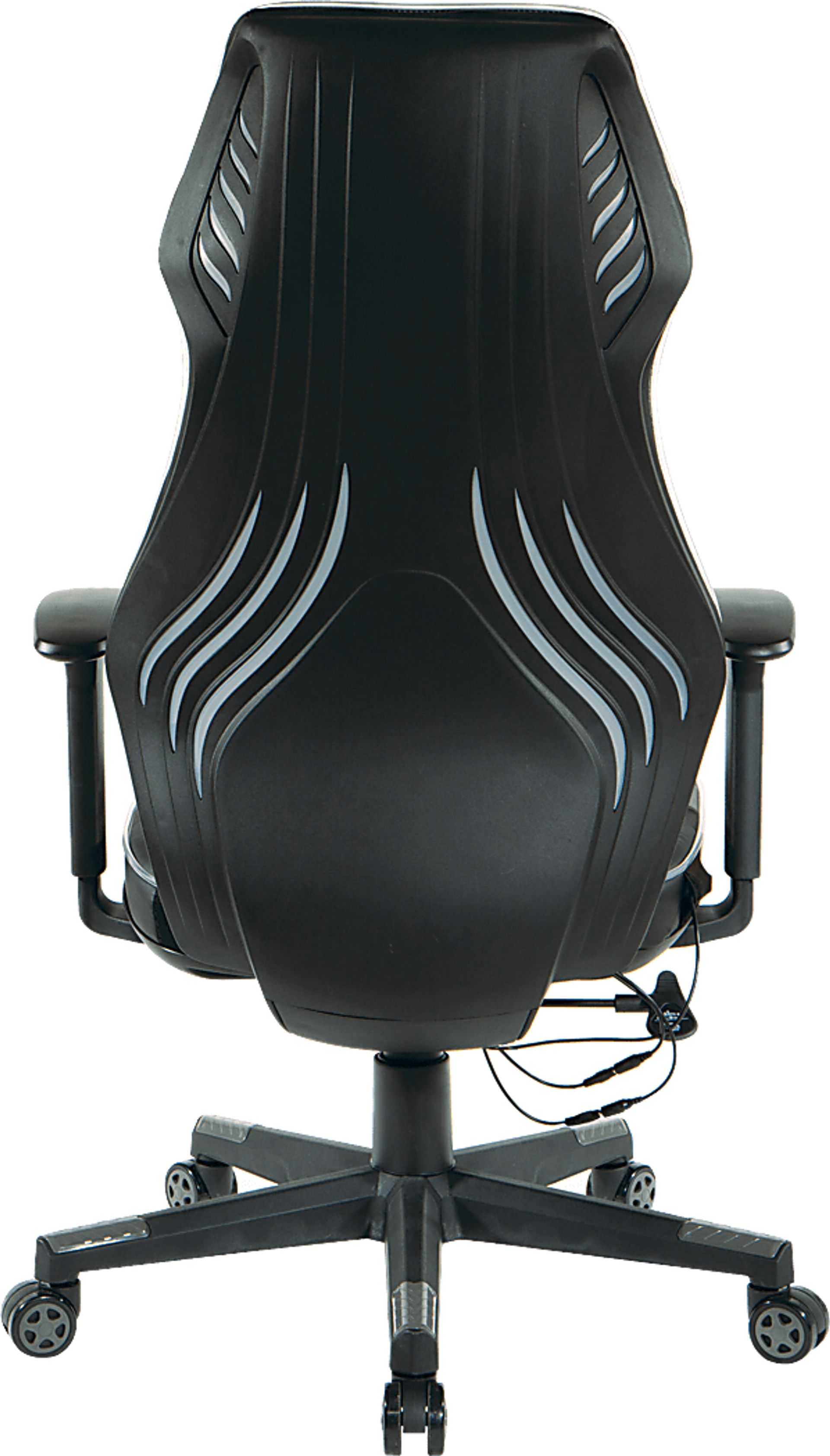 Kids Aeryn Black/Gray LED Gaming Chair - Image 9