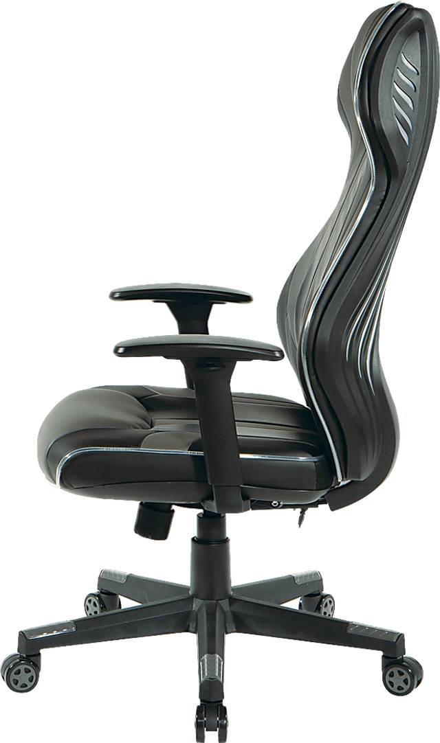 Kids Aeryn Black/Gray LED Gaming Chair - Thumbnail - Image 10