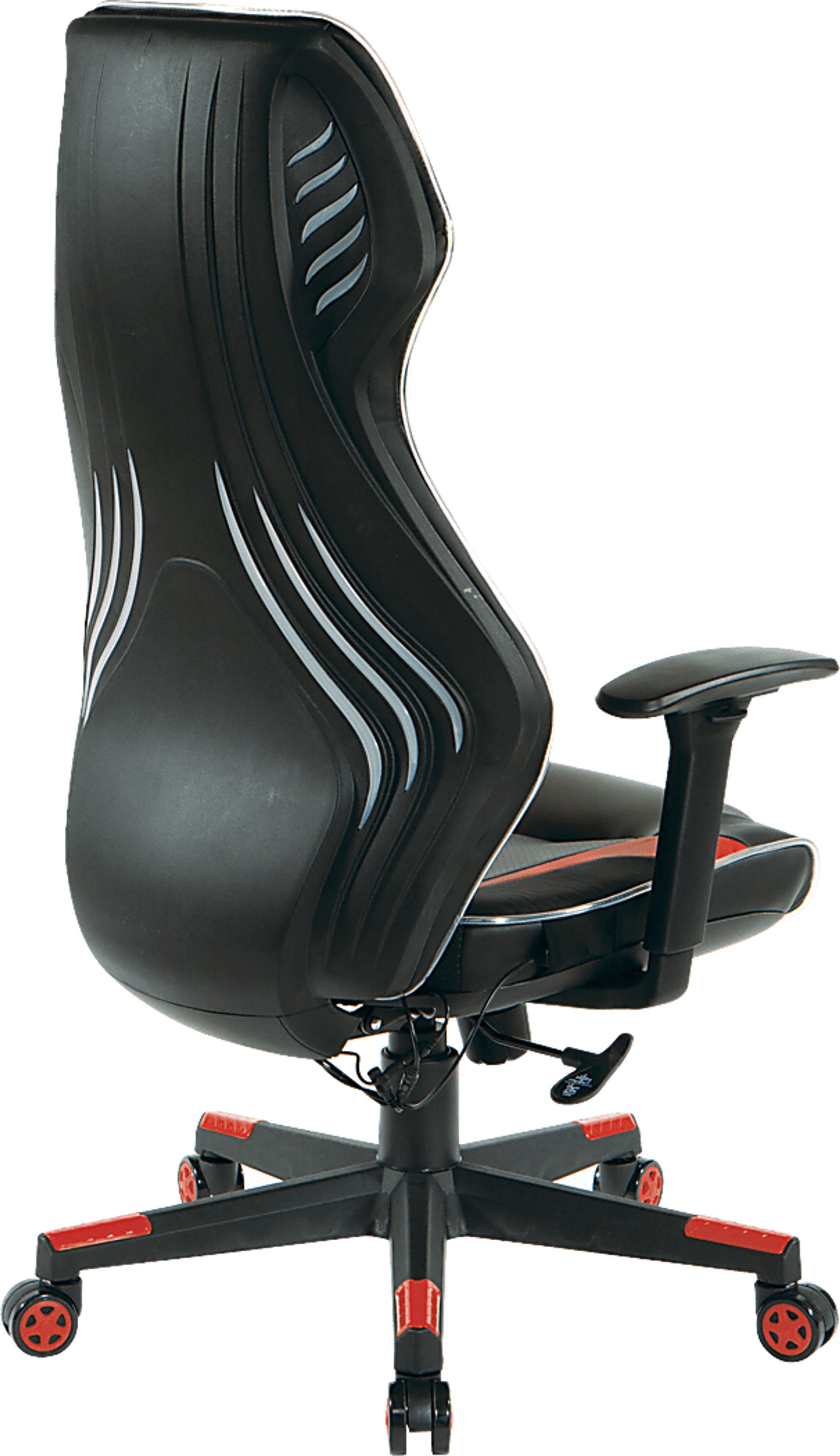 Kids Aeryn Black/Red LED Gaming Chair - Image 4