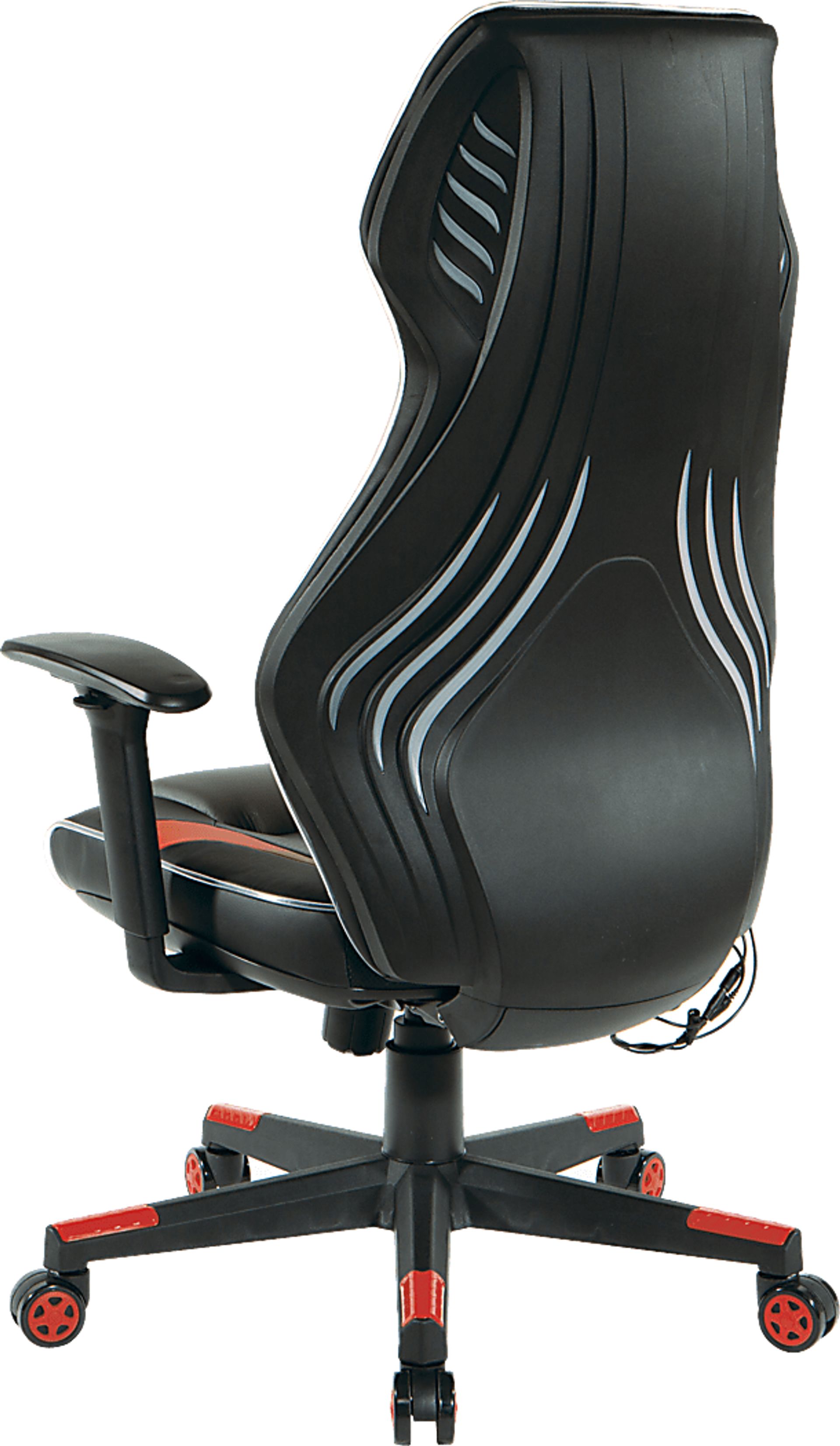 Kids Aeryn Black/Red LED Gaming Chair - Image 5