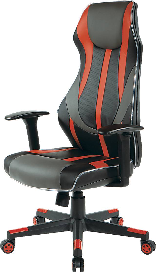 Kids Aeryn Black/Red LED Gaming Chair - Thumbnail - Image 6