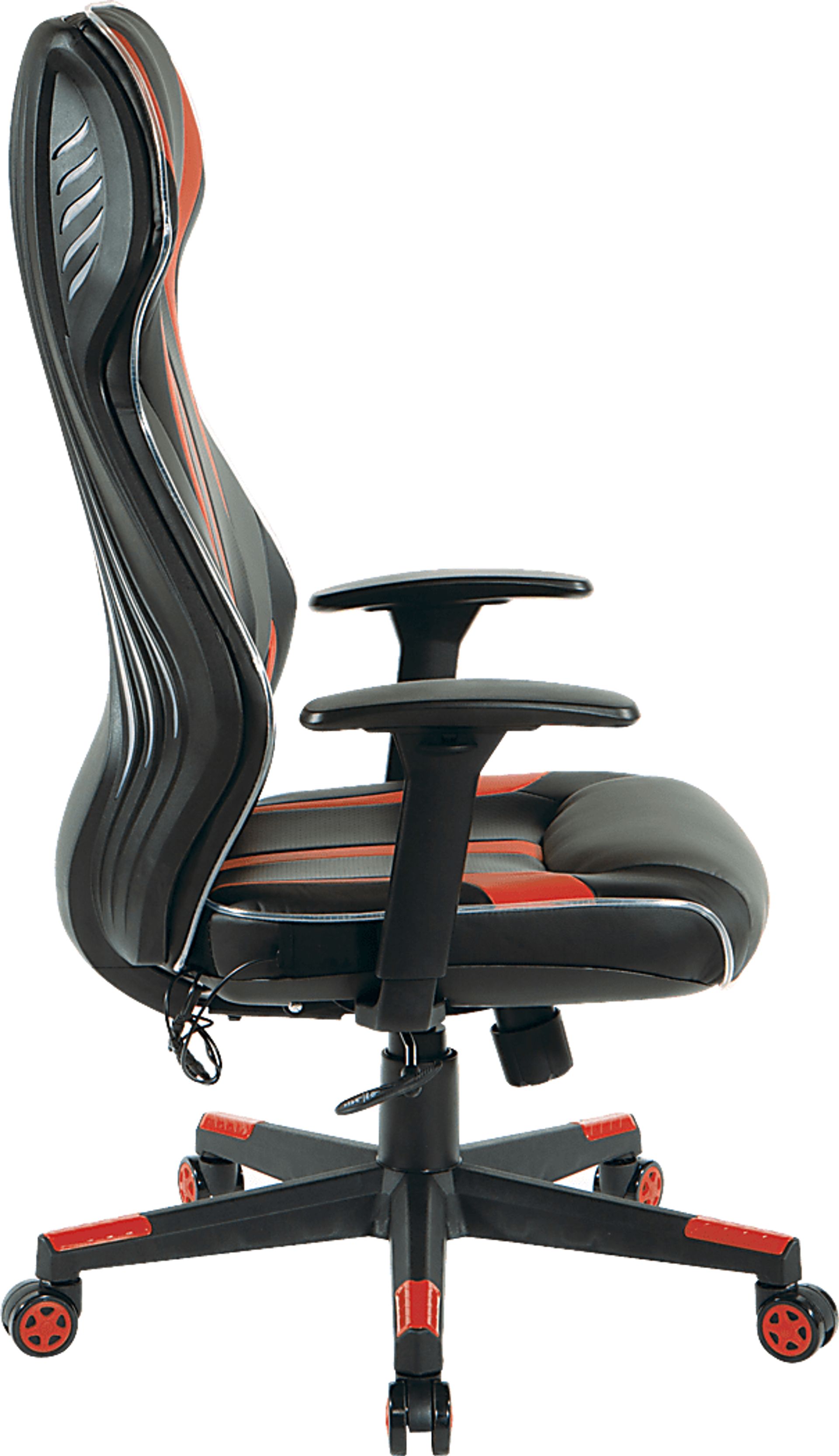Kids Aeryn Black/Red LED Gaming Chair - Image 11