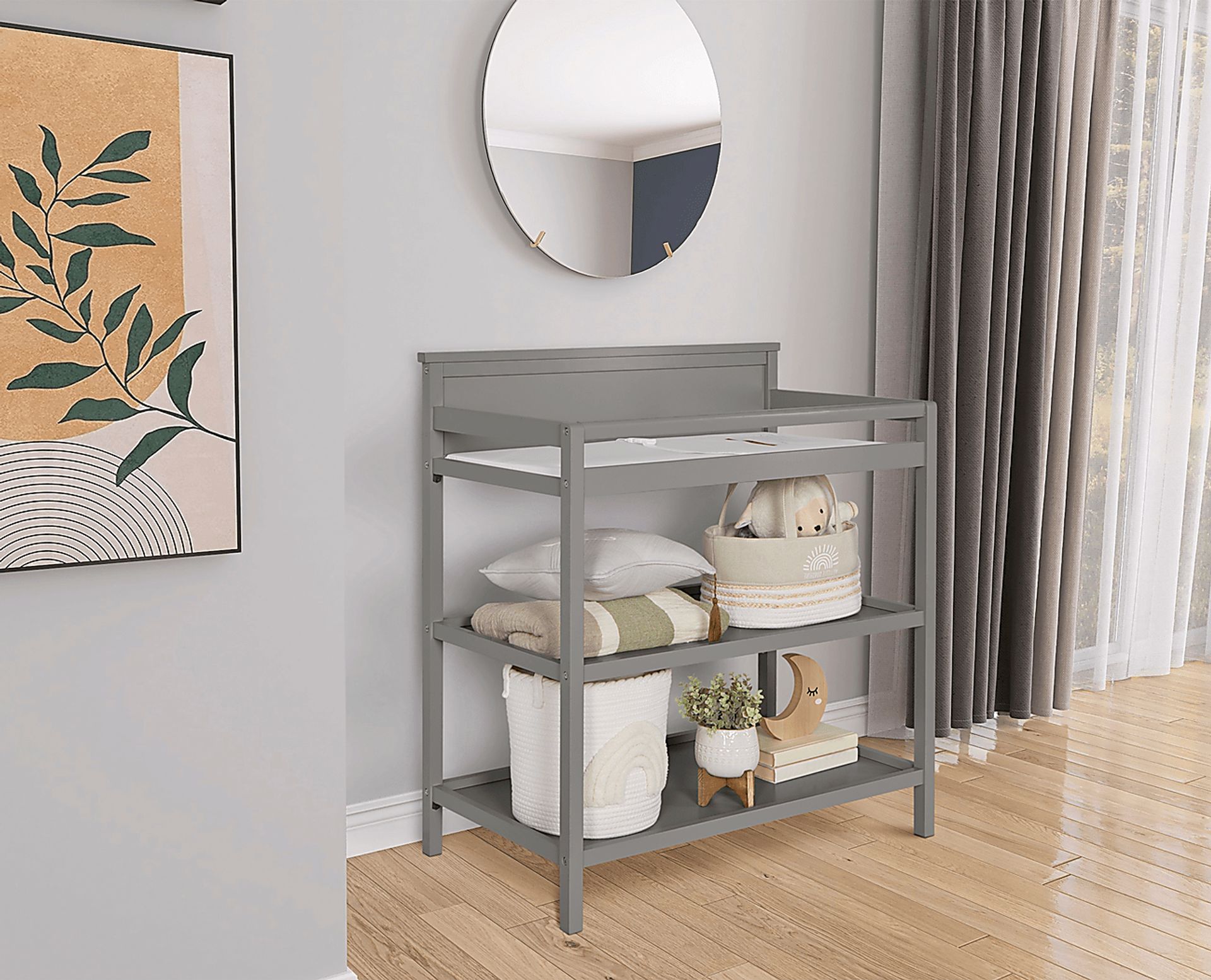Kids Aestiva Dark Gray Changing Table - Image 2