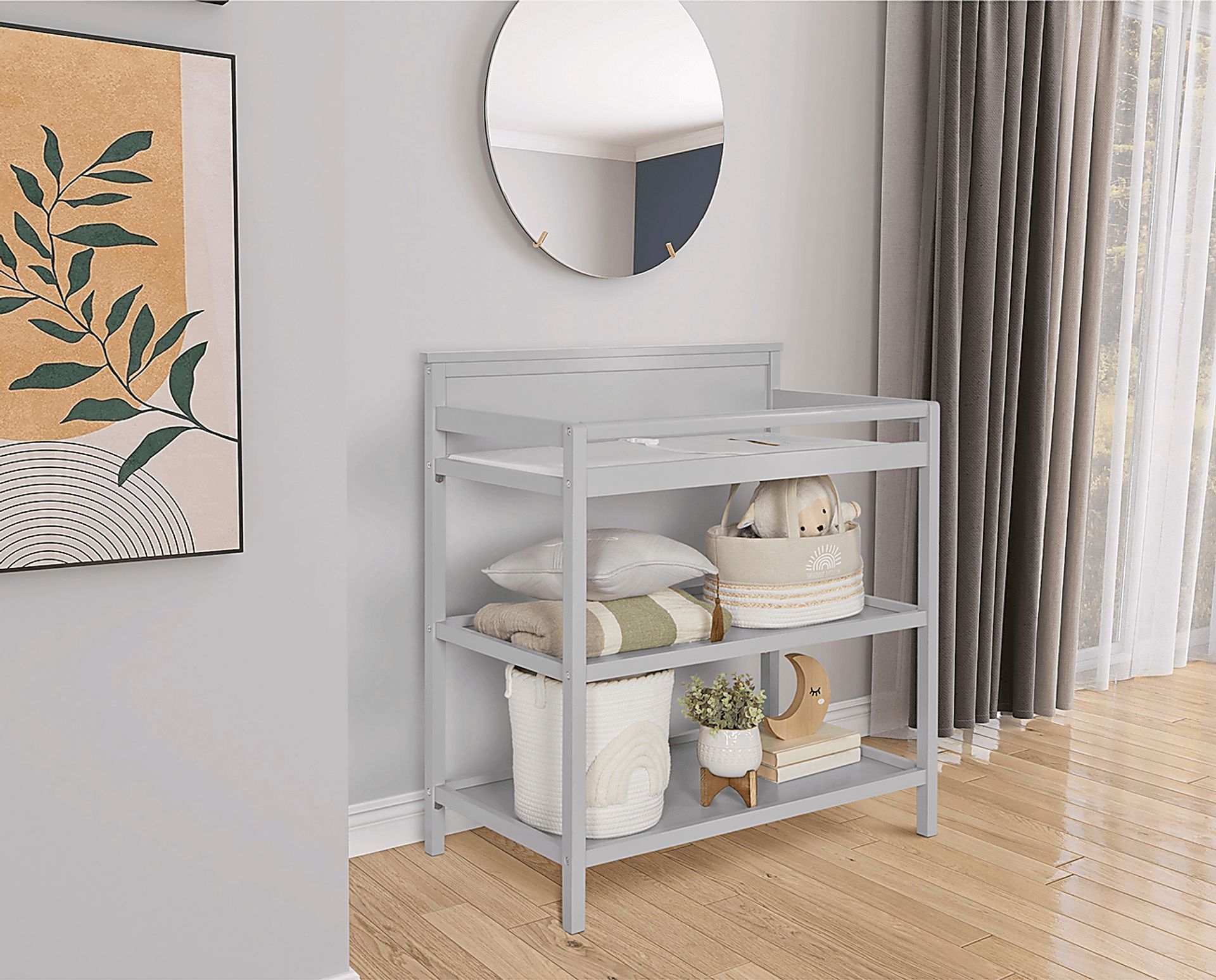 Kids Aestiva Light Gray Changing Table - Image 2