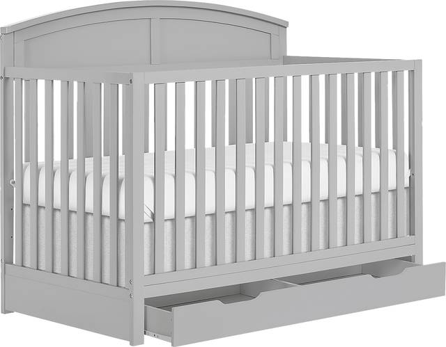 Kids Aezine Gray Convertible Crib - Thumbnail - Image 4