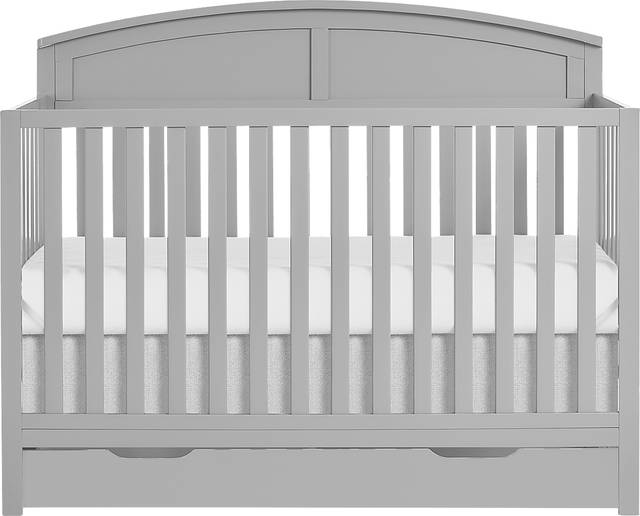Kids Aezine Gray Convertible Crib - Thumbnail - Image 1