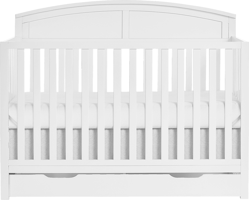Kids Aezine White Convertible Crib