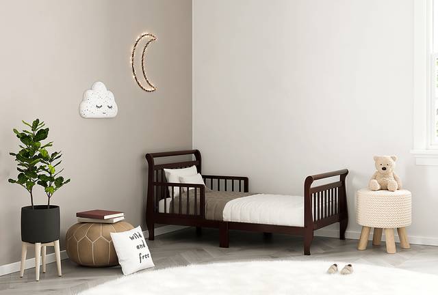 Kids Agoasi Espresso Toddler Bed - Thumbnail - Image 2