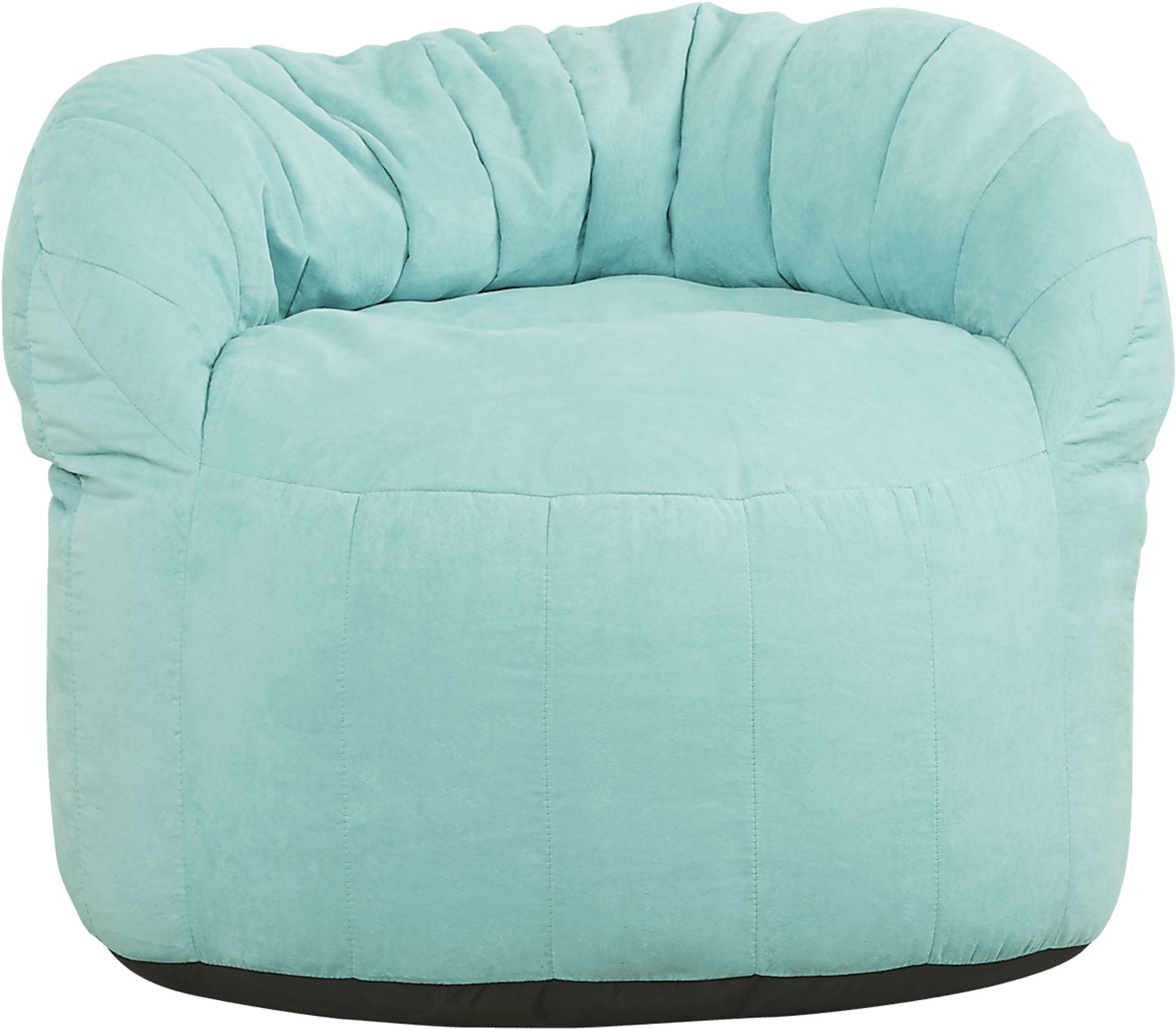 Kids Aidyn Teal Bean Bag Chair - Image 2