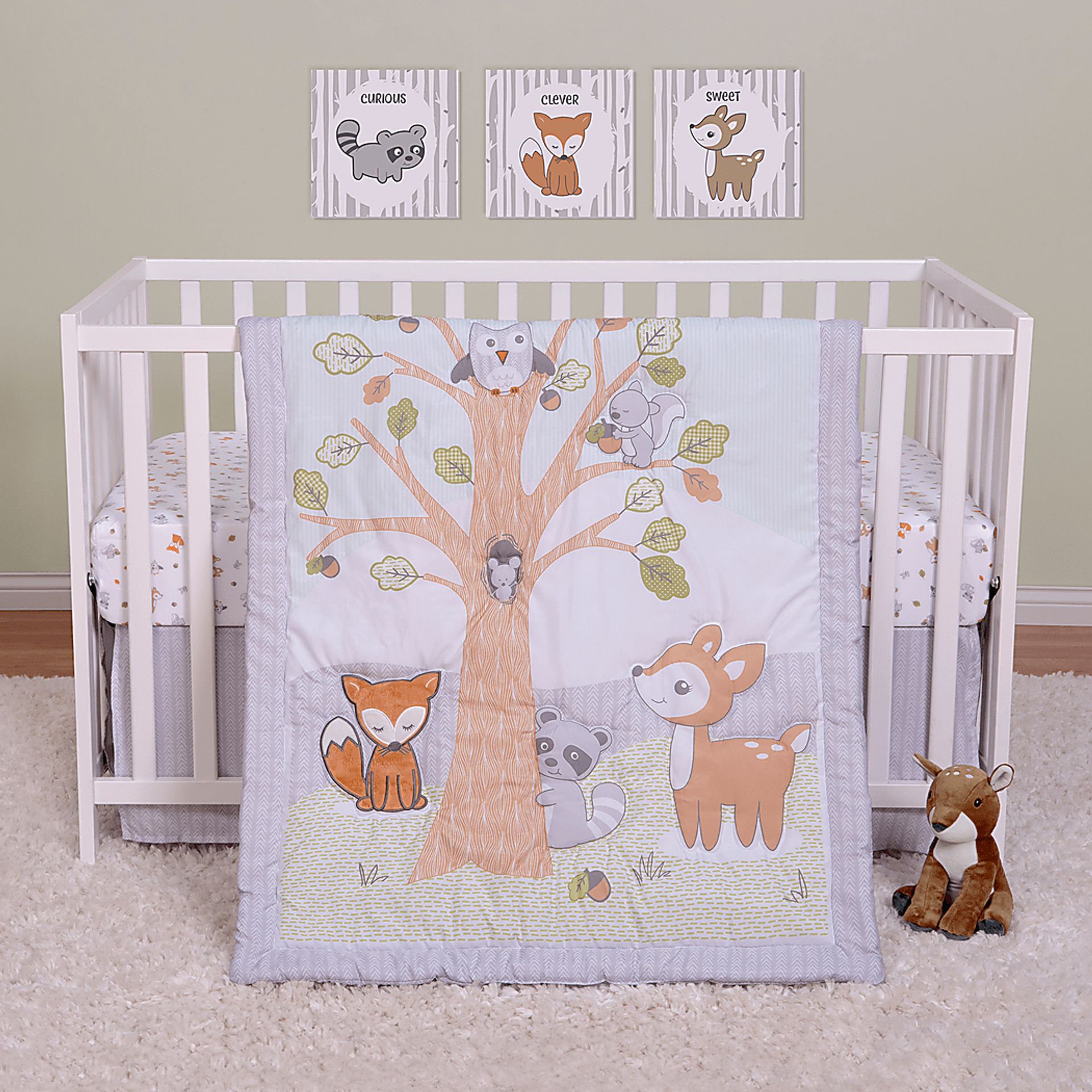 Kids Ainhoa Natural 4 Pc Baby Bedding Set - Image 1