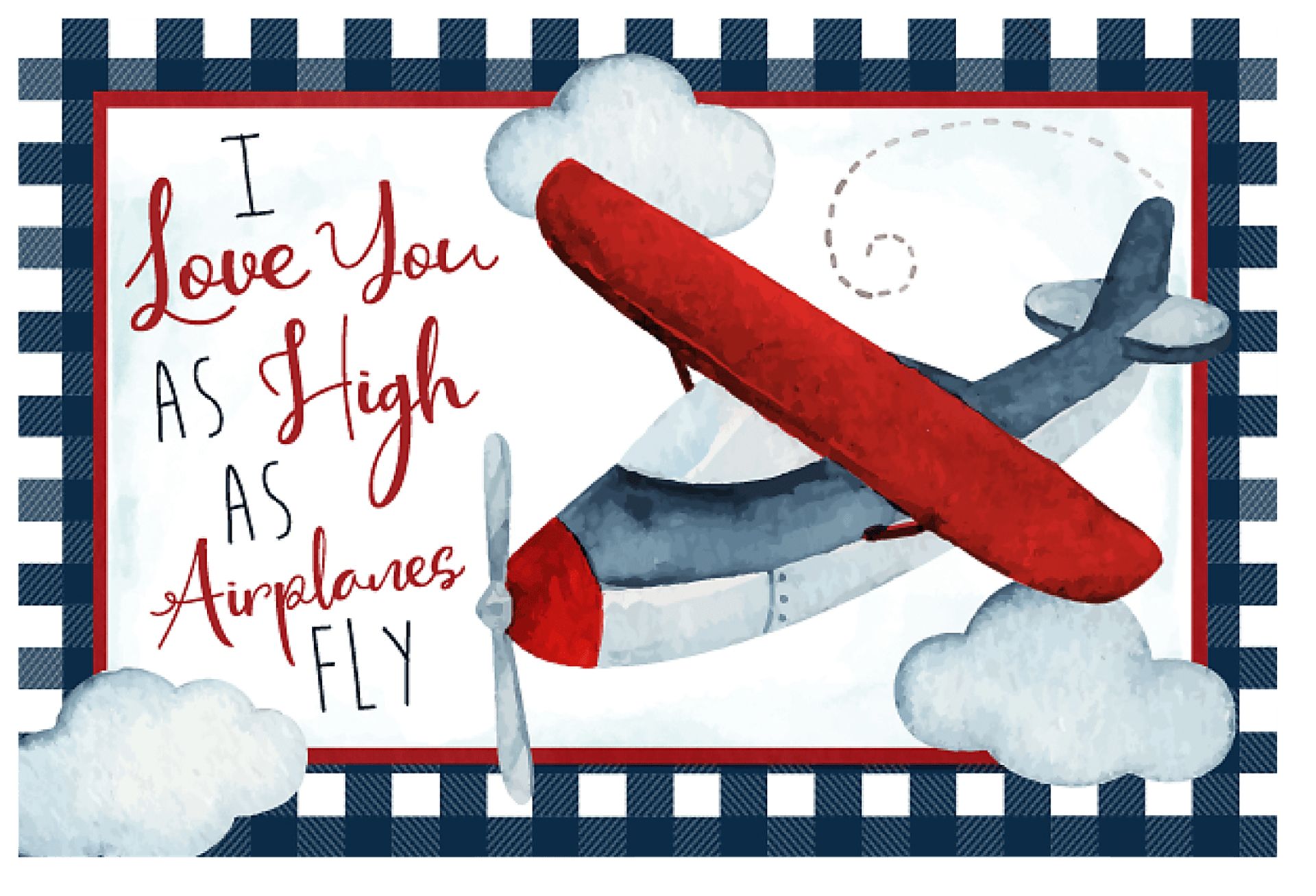 Kids Airplane Adventures I White Artwork - Image 1