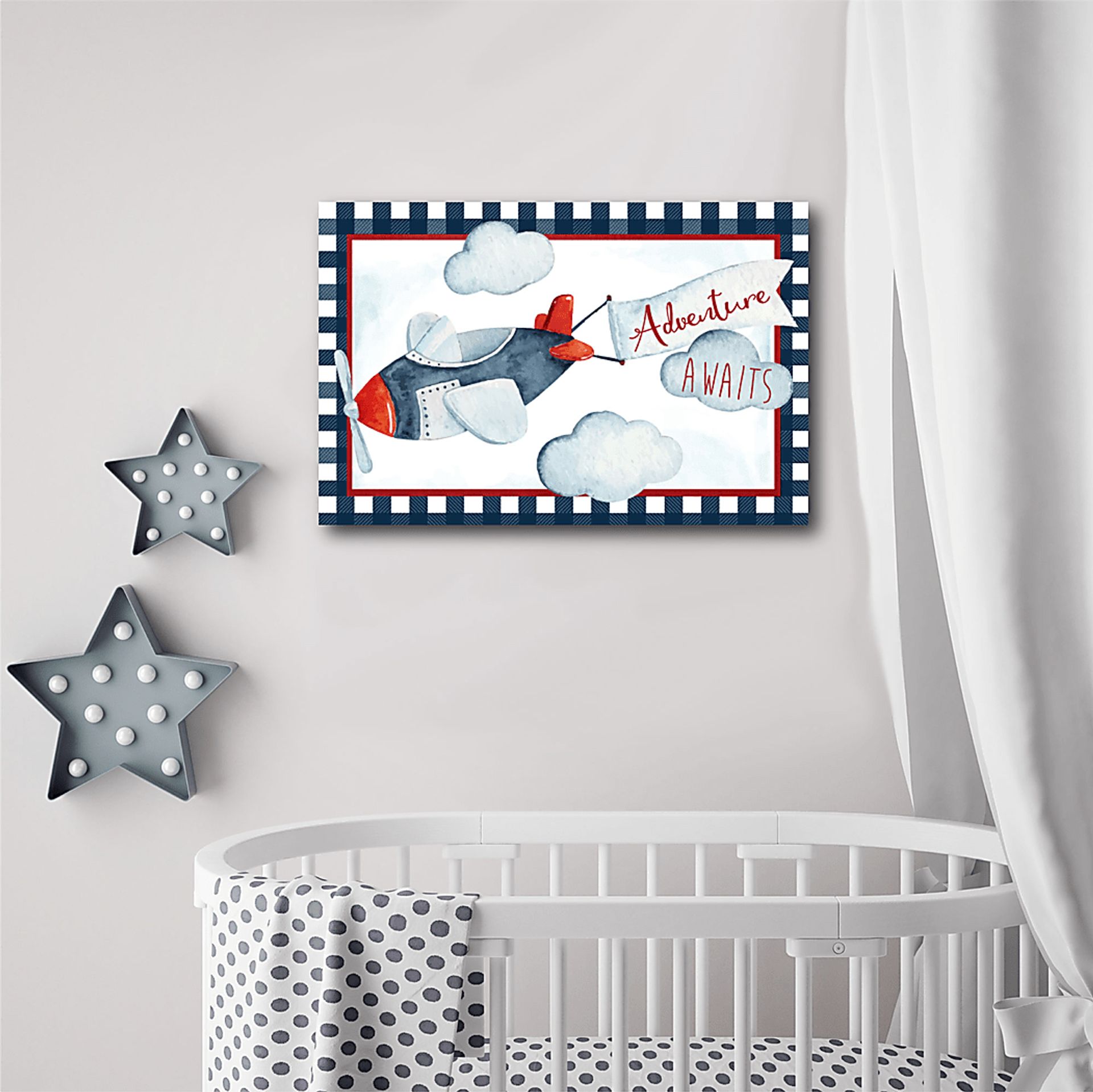 Kids Airplane Adventures II White Artwork - Image 2