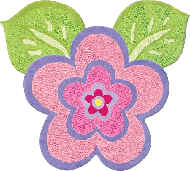 Kids Akina Pink 4' x 4' Rug - Thumbnail - Image 1