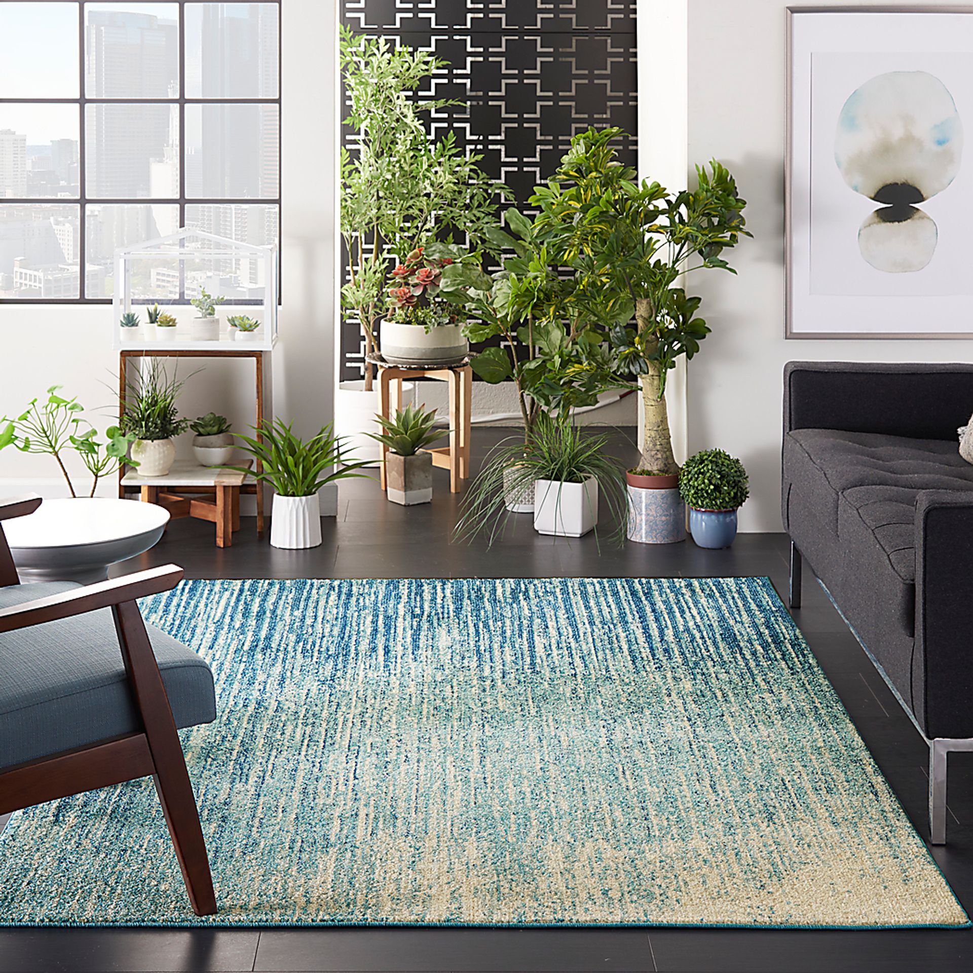 Kids Aldis Navy 5' x 7' Rug - Image 4