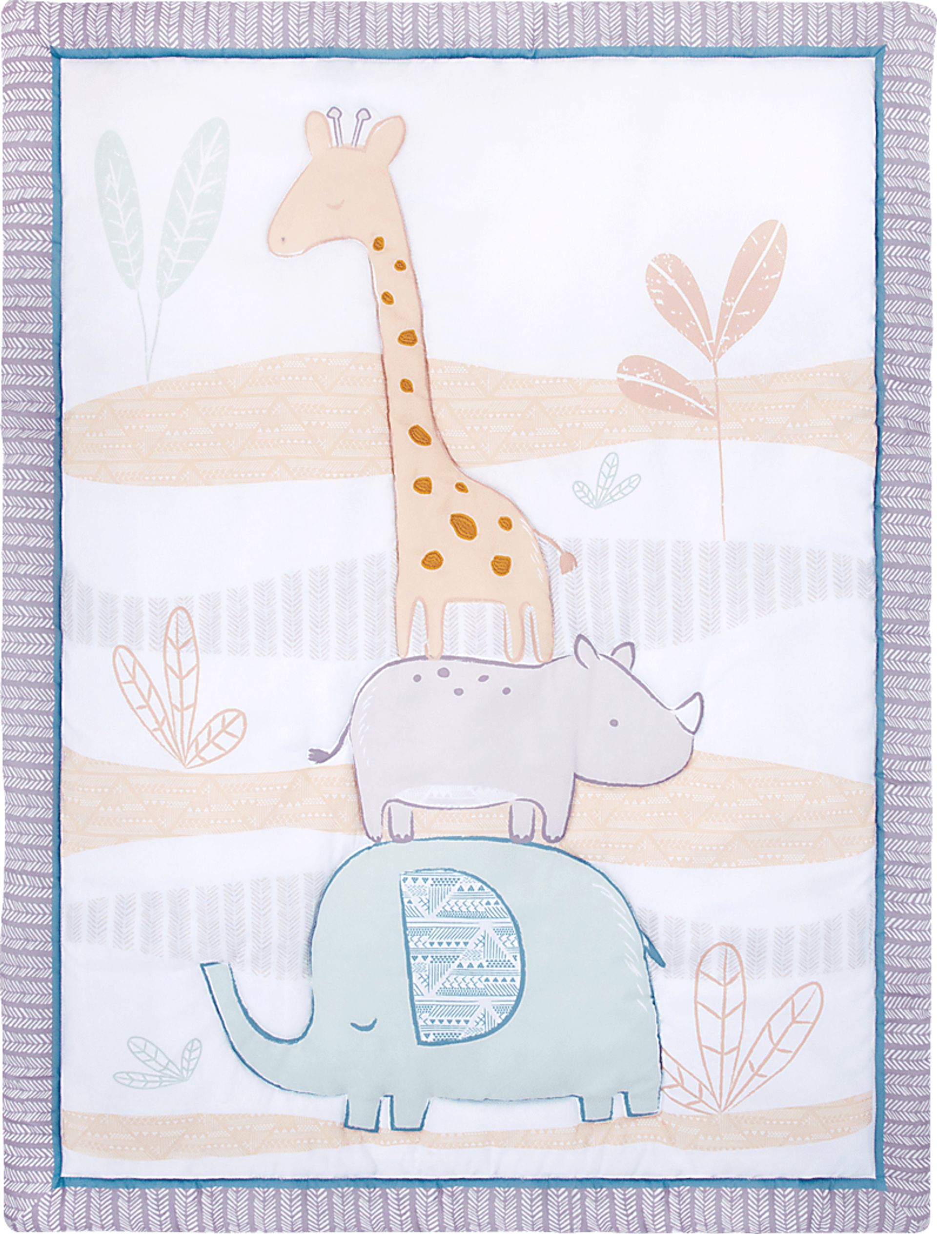 Kids Aleix Gray 4 Pc Baby Bedding Set - Image 4
