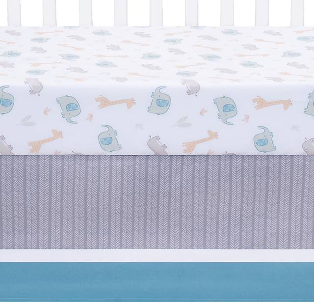Kids Aleix Gray 4 Pc Baby Bedding Set - Thumbnail - Image 5