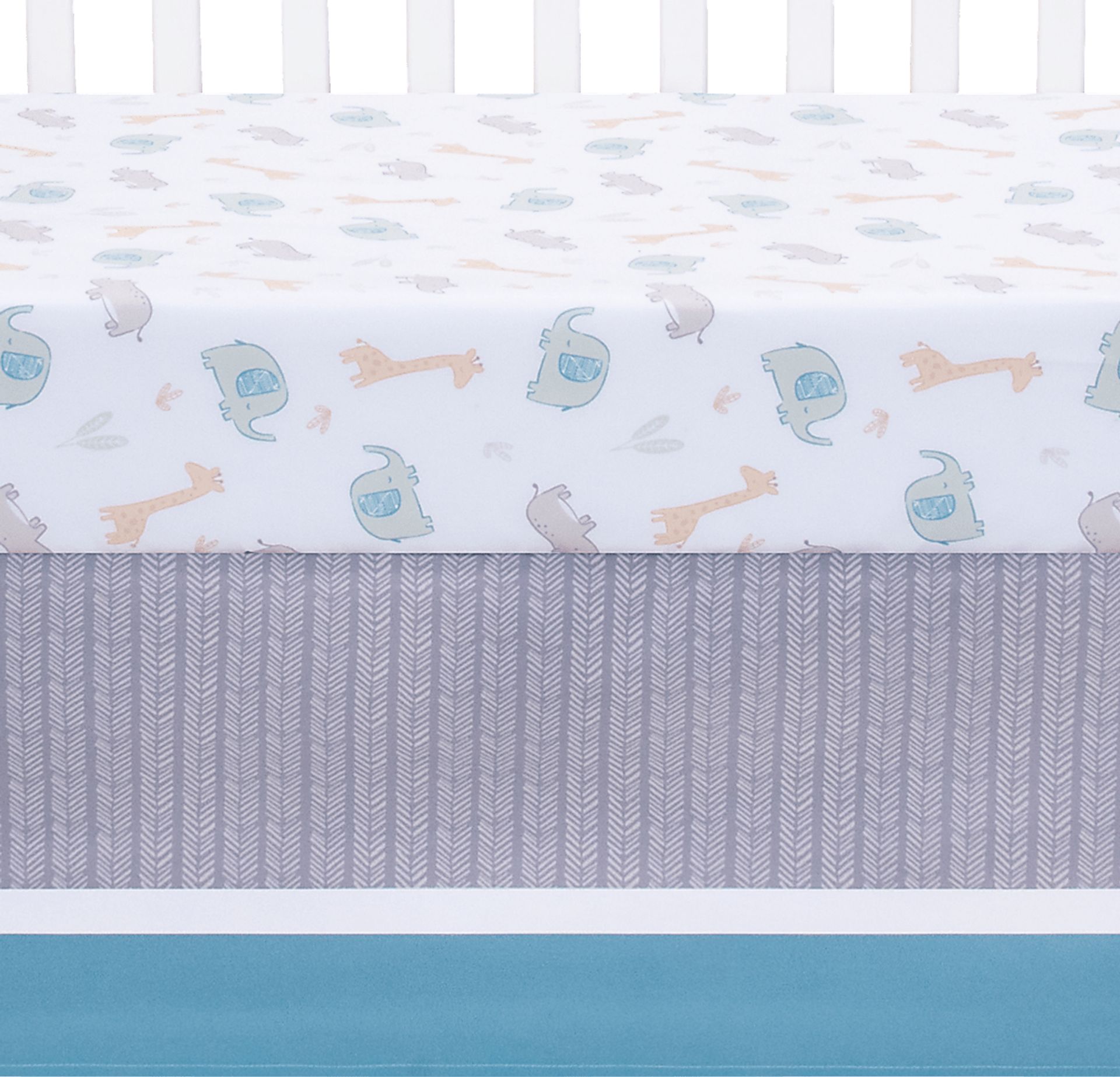 Kids Aleix Gray 4 Pc Baby Bedding Set - Image 5