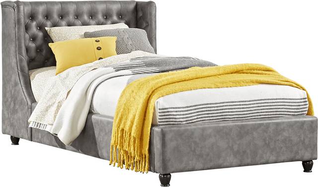 Kids Alena Gray 3 Pc Full Upholstered Bed - Thumbnail - Image 1