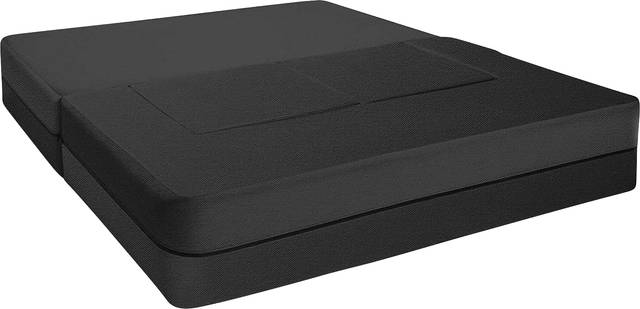 Alfy Black Convertible Loveseat and Ottomans - Thumbnail - Image 3