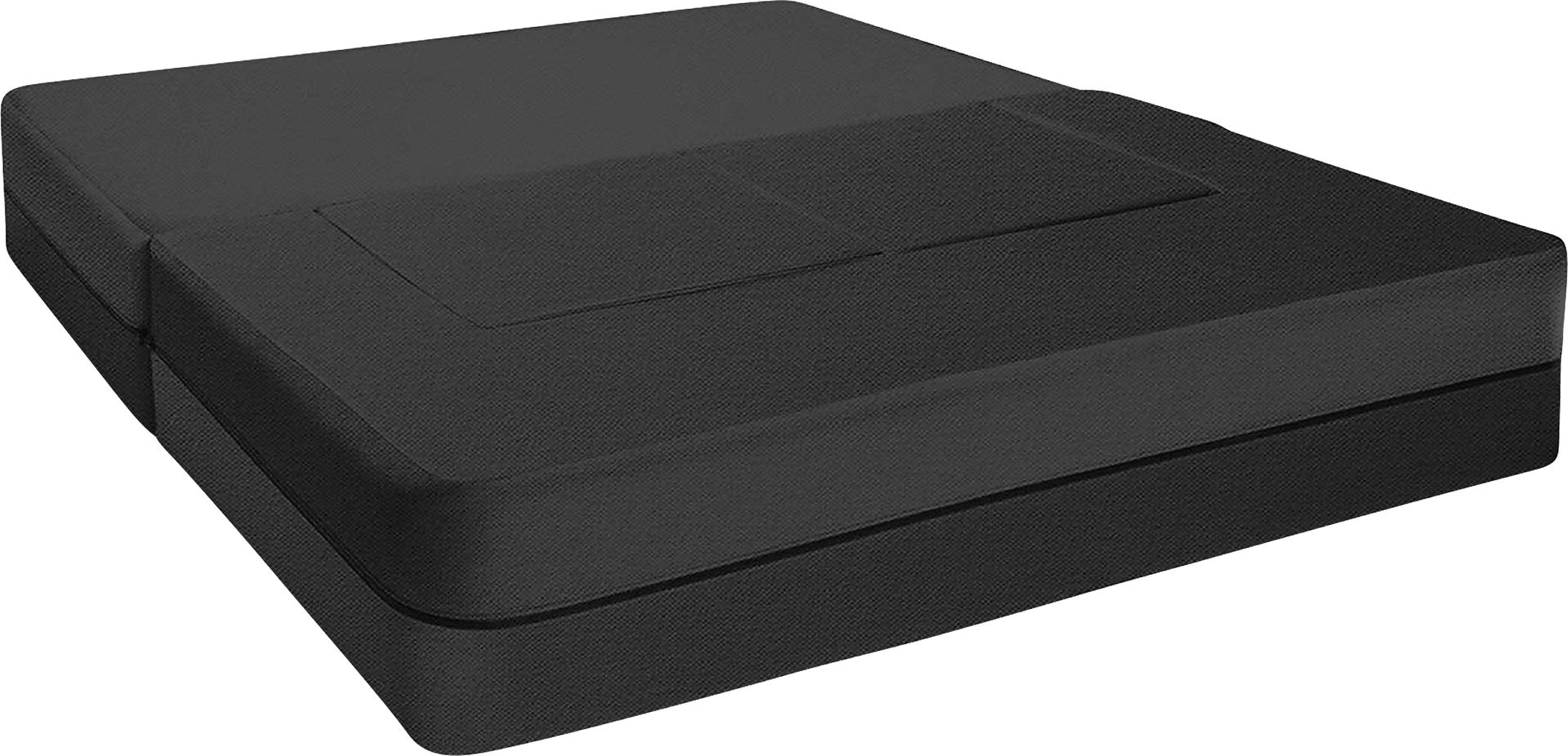 Alfy Black Convertible Loveseat and Ottomans - Image 3