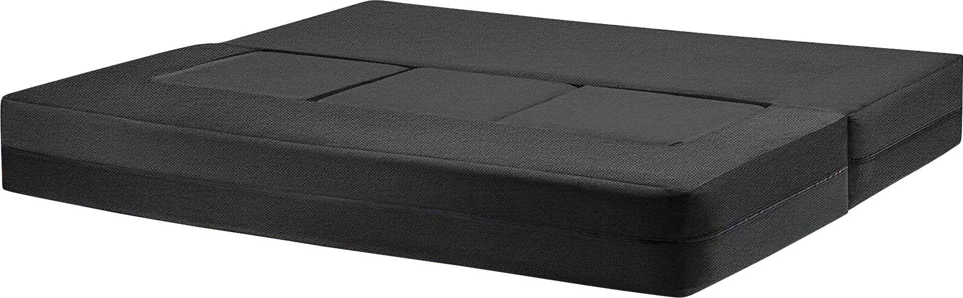 Alfy Black Convertible Sofa and Ottomans - Image 3