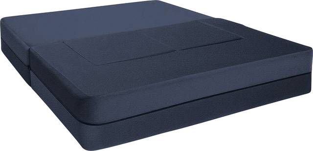 Alfy Blue Convertible Loveseat and Ottomans - Thumbnail - Image 3
