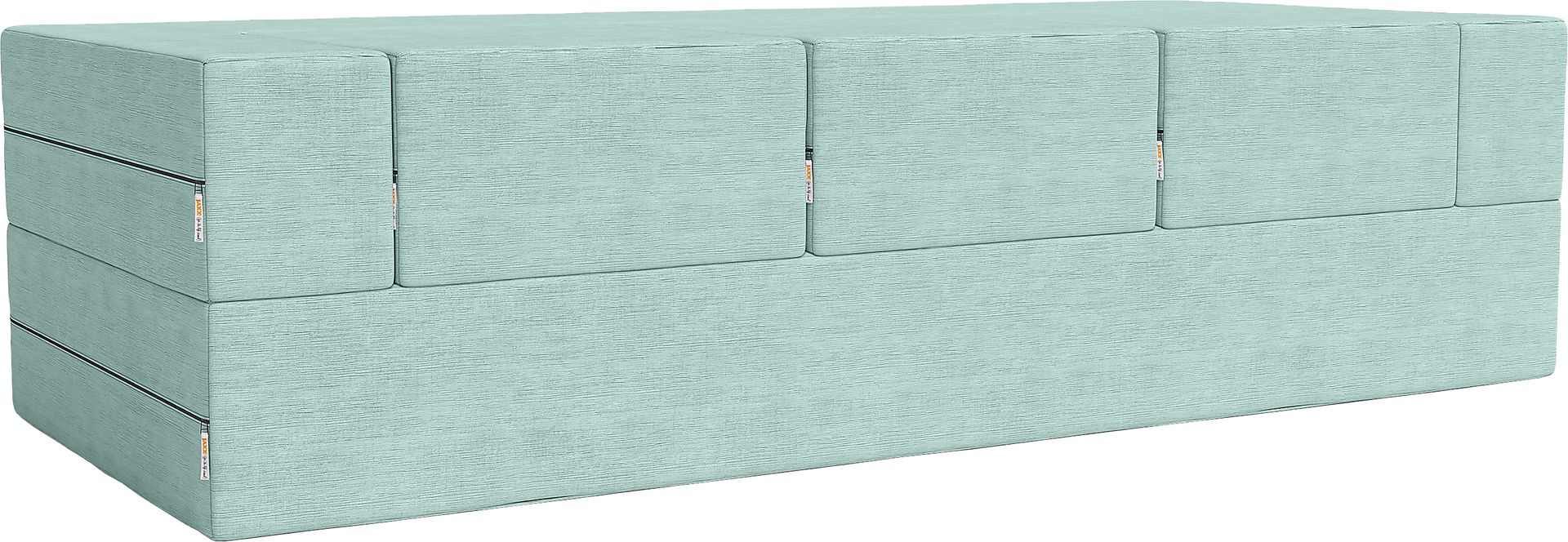Kids Alfy Blue Sofa & Ottomans, Set of 4 - Image 5