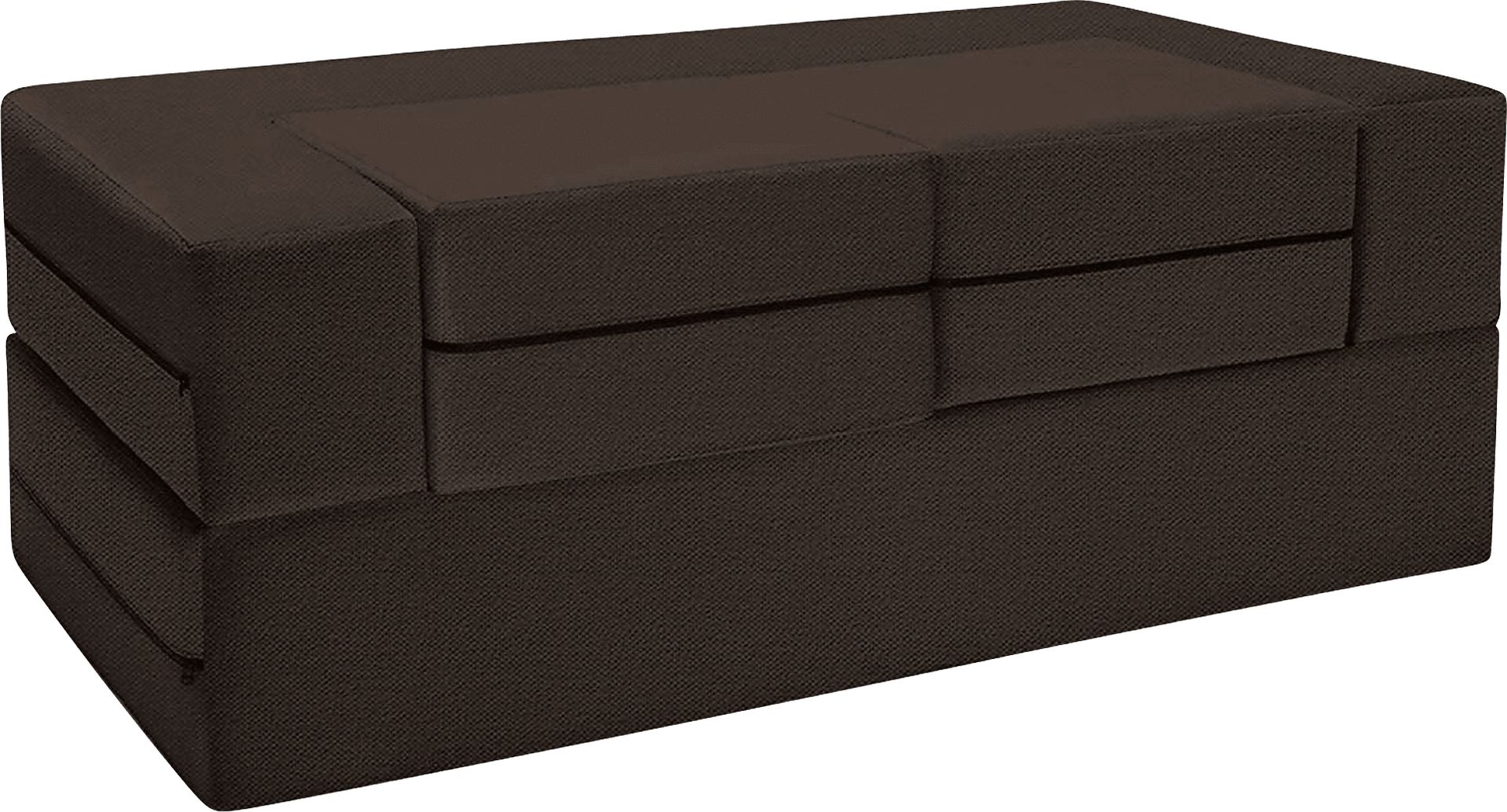 Alfy Brown Convertible Loveseat and Ottomans - Image 1