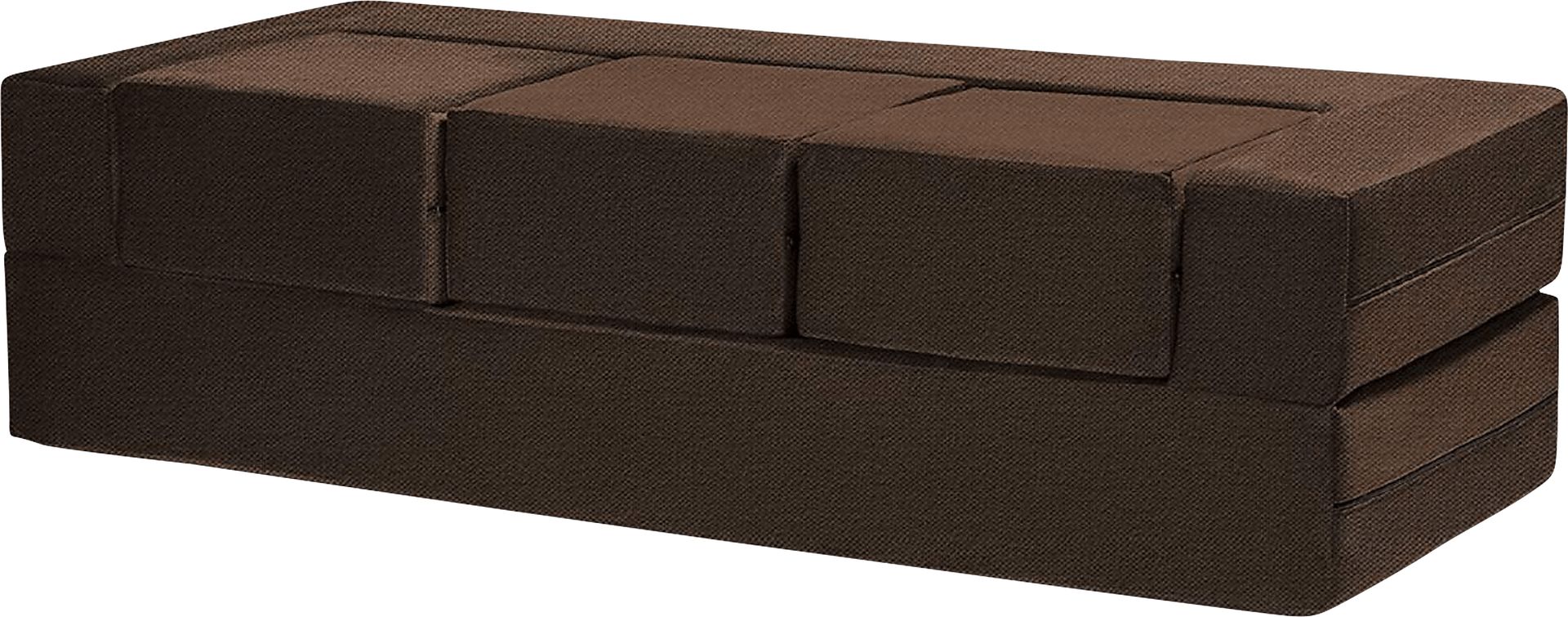 Alfy Brown Convertible Sofa and Ottoman - Image 1