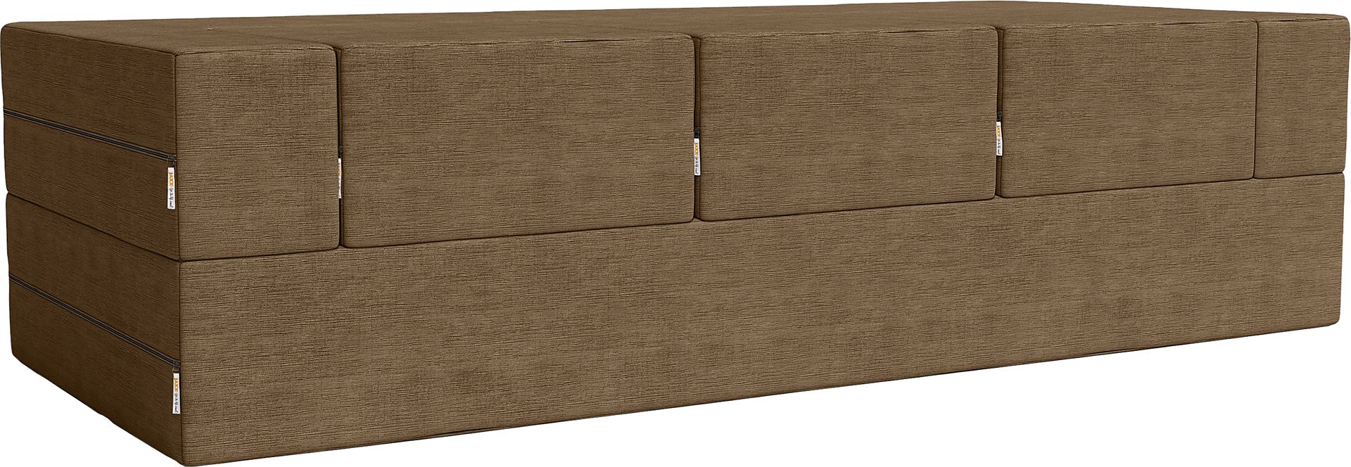 Kids Alfy Brown Sofa & Ottomans, Set of 4 - Image 5