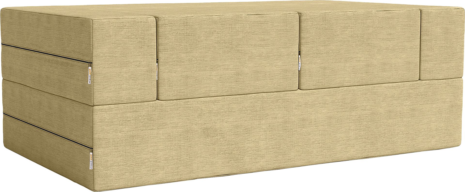 Kids Alfy Camel Loveseat and Ottomans, Set of 3 - Image 9