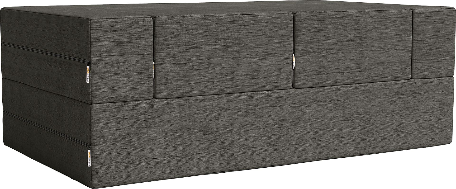 Kids Alfy Charcoal Loveseat and Ottomans, Set of 3 - Image 9