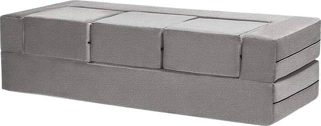 Alfy Gray Convertible Sofa and Ottoman - Thumbnail - Image 1