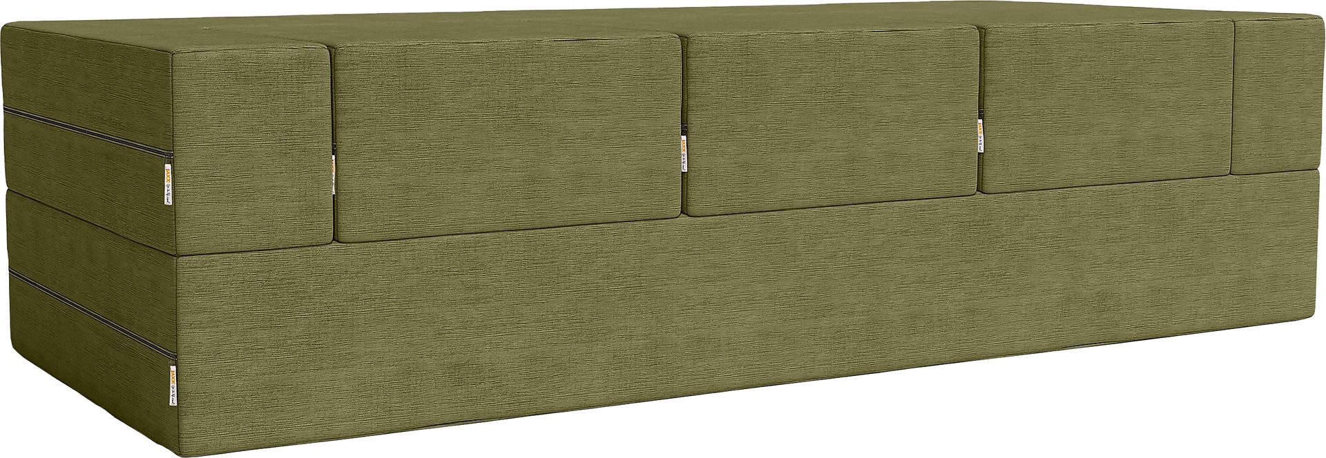 Kids Alfy Green Sofa & Ottomans, Set of 4 - Image 5