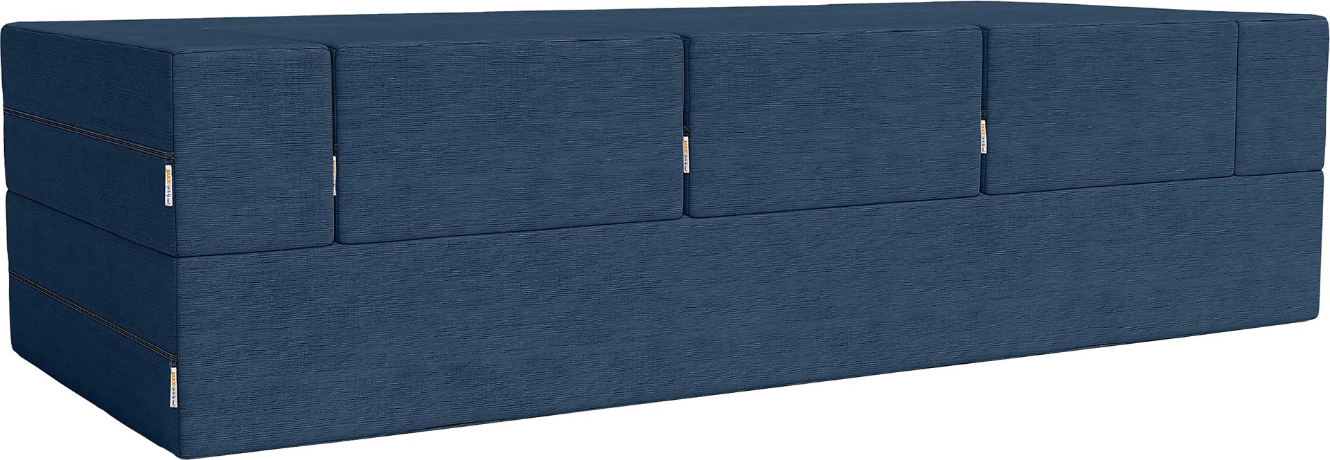 Kids Alfy Indigo Sofa & Ottomans, Set of 4 - Image 5