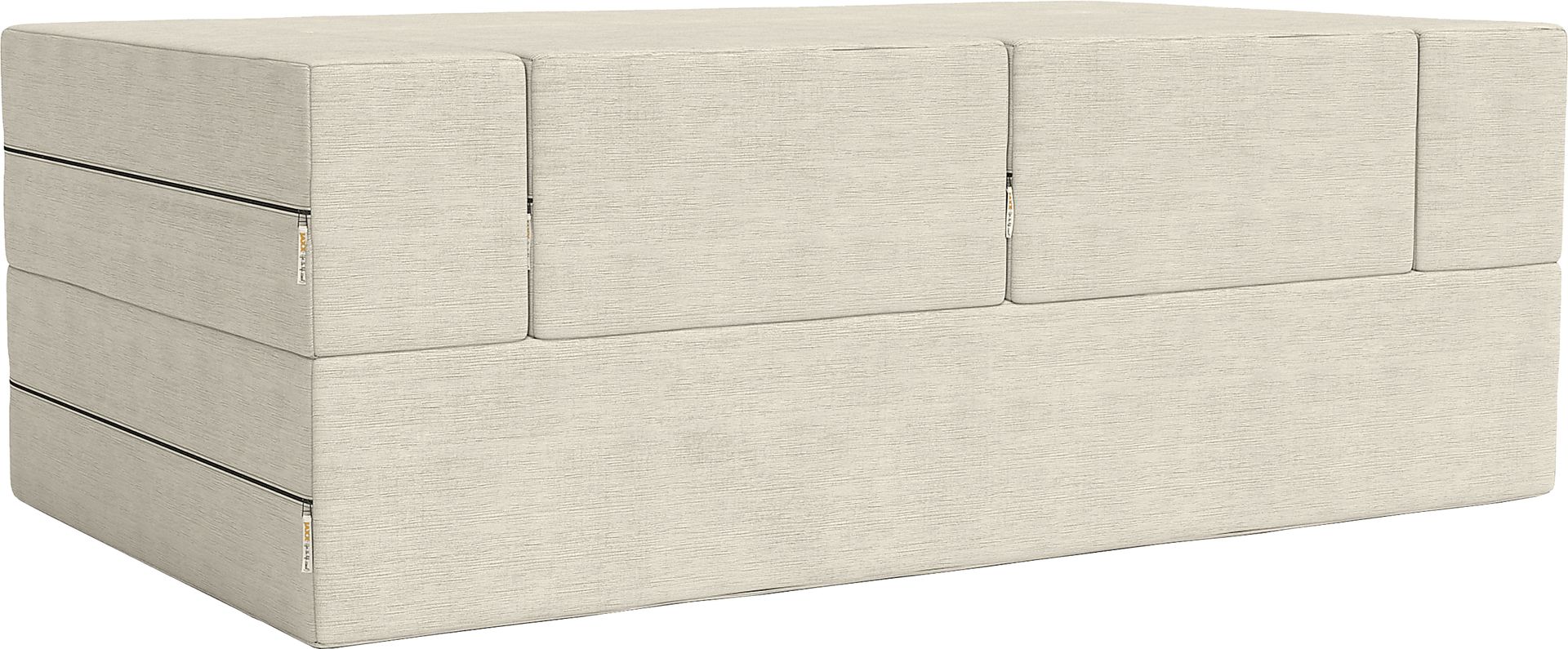 Kids Alfy Ivory Loveseat & Ottomans, Set of 3 - Image 8